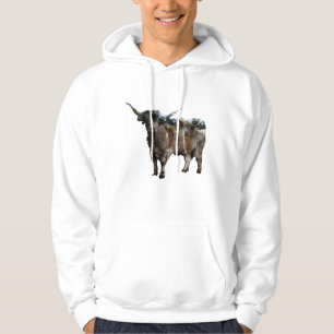 Veste À Capuche Vache Highland Avec Vaches Highland Inverses,
