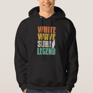 Veste À Capuche Vague Blanche Légende du Surf Rétro Surf Cadeau