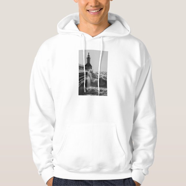 Veste À Capuche Vagues De Fierce En Niveaux De Gris St Joseph (Devant)