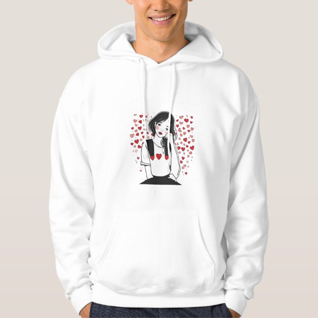 Veste À Capuche valentines day (Devant)