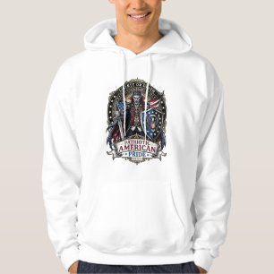 Veste À Capuche Vampire Patriotique Liberté Seigneur Horreur Monst