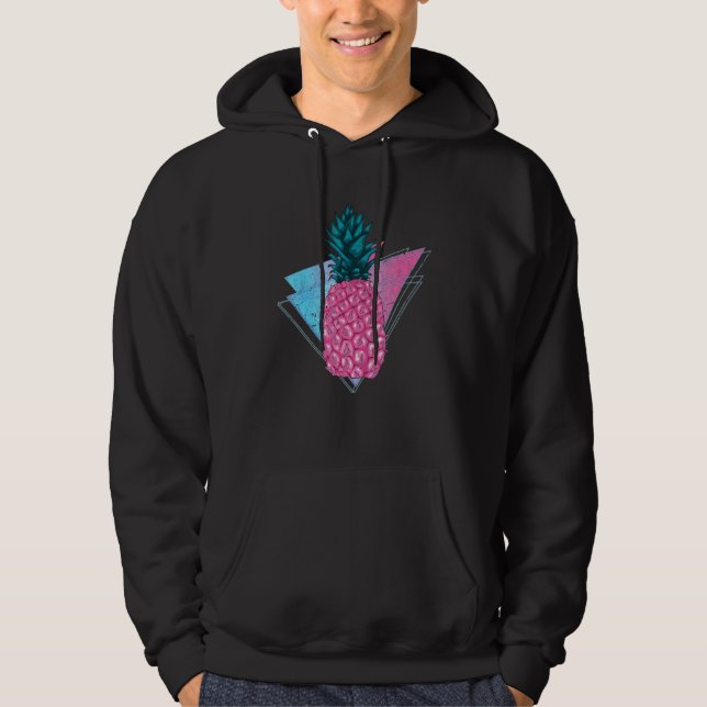 Veste À Capuche Vaporwave des années 90 Été tropical Fruit Synthwa (Devant)