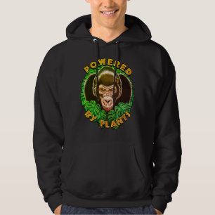Veste À Capuche Vegan Gorilla - Propulsé Par Citation Plante