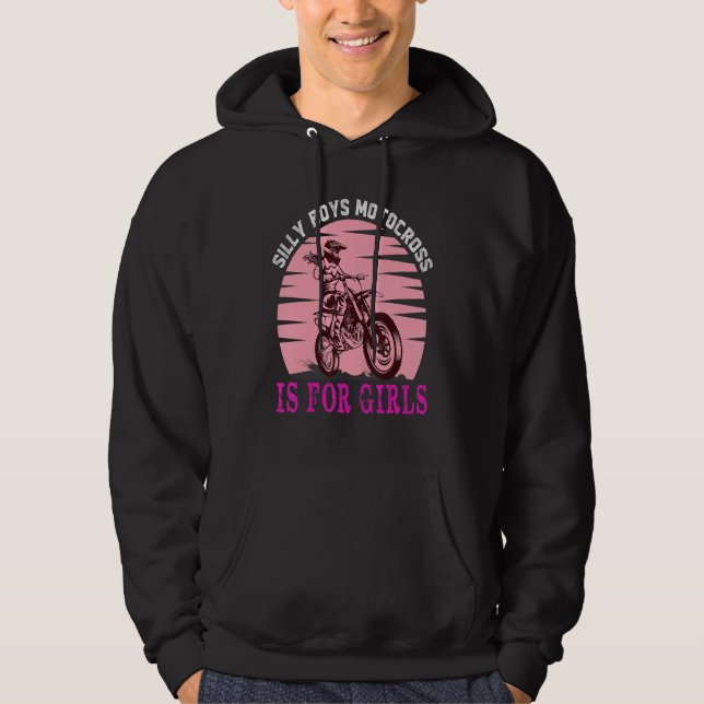 Veste À Capuche Vélo droit Moto course Motocross Girl Citation 1 (Devant)