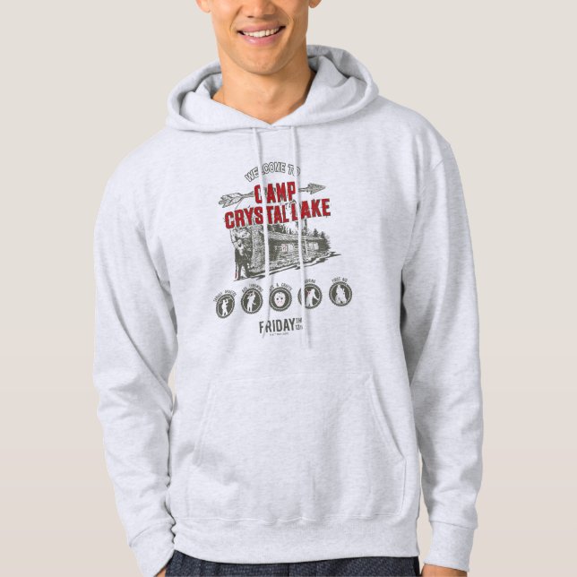 Veste À Capuche Vendredi 13 | Bienvenue à Camp Crystal Lake (Devant)