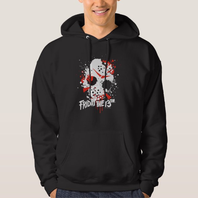 Veste À Capuche Vendredi 13 | Masque de Hockey Splatter de peintur (Devant)