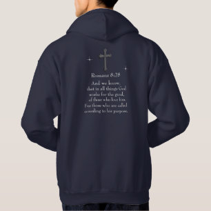 Veste À Capuche verset biblique chrétien Romains 8:28