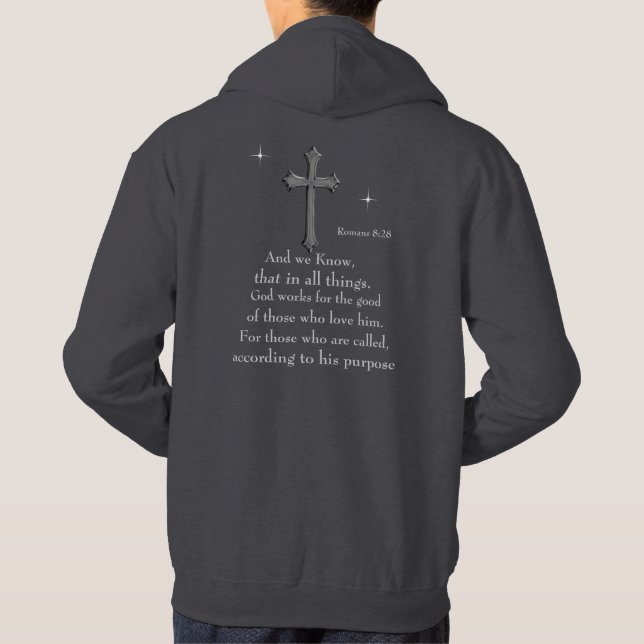 Veste À Capuche verset de la Bible (Dos)