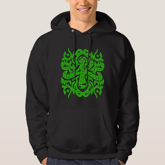 VESTE À CAPUCHE VERT D'AK (Devant)