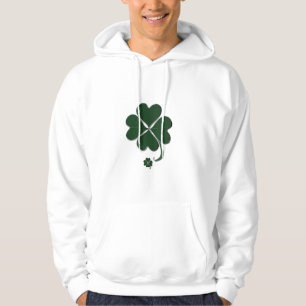 Veste À Capuche Vert foncé 4 feuilles Clôture St. Patrick's Day 