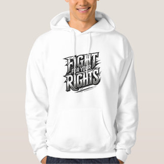 Veste À Capuche Veste de déclaration "Combattez vos droits"