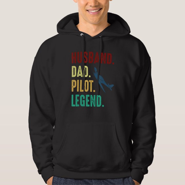Veste À Capuche Vêtements de légende du pilote du mari - pilote Vi (Devant)