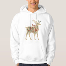 Vêtements de Noël Rennes Fleurs Art Enfants Sweats