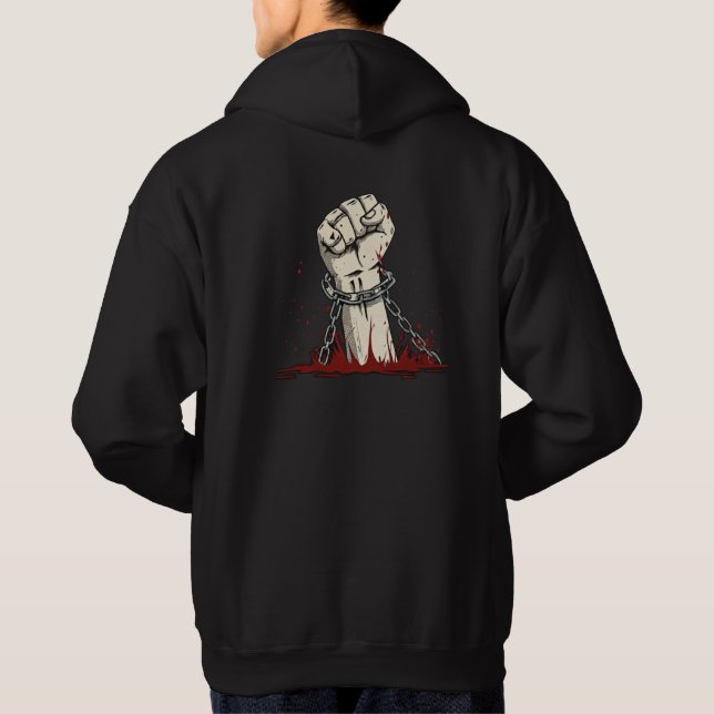 Veste À Capuche Vêtements de protestation Liberté & Audacieux (Dos)