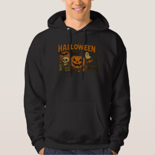 Veste À Capuche Vêtements d'Halloween rétro Jack-O’-Lantern unisex