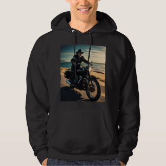 Veste À Capuche Vibes de croiseur vintage : Black Yamaha Edition"