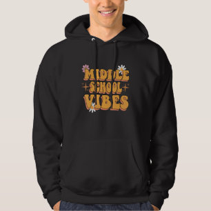 Veste À Capuche Vibes de l'école secondaire Super Fleurs rétro Ens