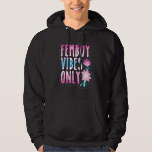 Veste À Capuche Vibes Femboy uniquement Gay pride Flag Vibes Posit