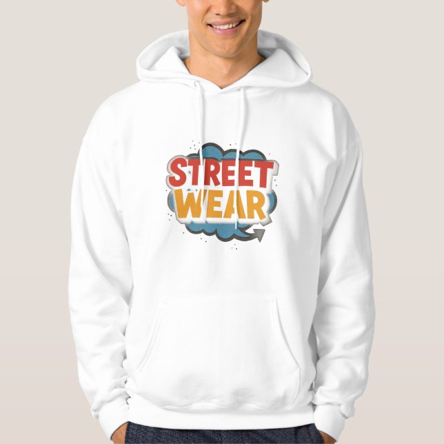 Veste À Capuche Vibes Streetwear - Gras Urban Graphic Design (Devant)