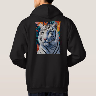 Veste À Capuche Vibrant tigre blanc