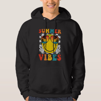 Veste À Capuche Vidéos d'été Super rétro Smile Face Bonjour été