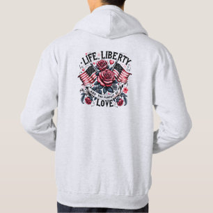 Veste À Capuche Vie, liberté et poursuite de l'amour - Sweatshirt 