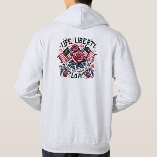 Veste À Capuche Vie, liberté et poursuite de l'amour - Sweatshirt