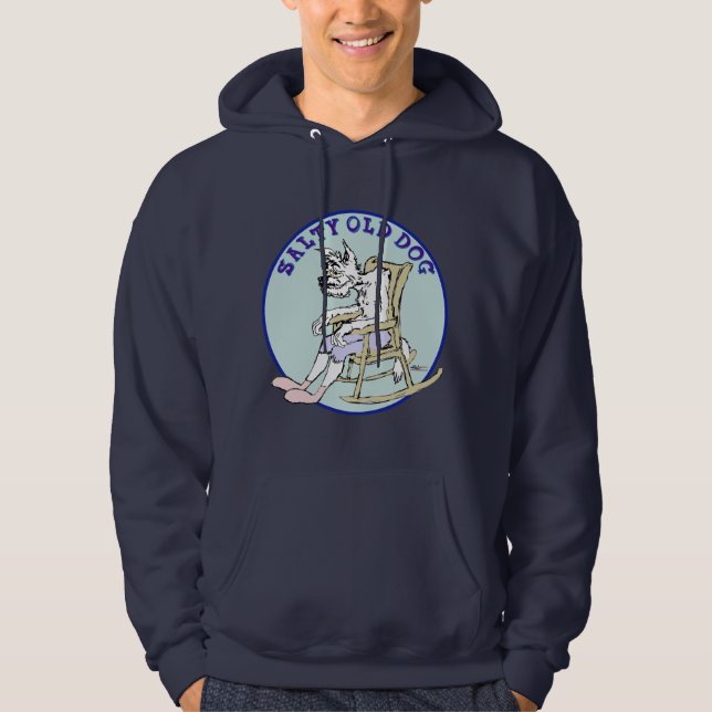 Veste À Capuche Vieux chien salé (Devant)