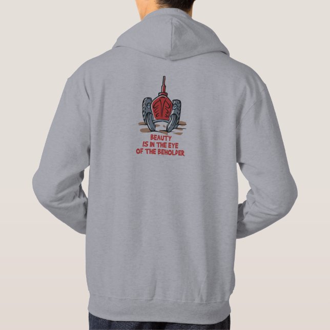 Veste À Capuche Vieux tracteur amusant (Dos)