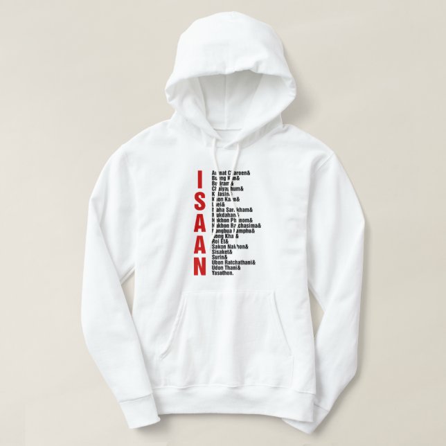 Veste À Capuche Villes d'Isaan, Thaïlande (Design devant)