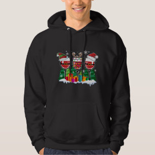 Veste À Capuche Vin de Noël - Drôle Reindeer Père Noël Xmas Alcool