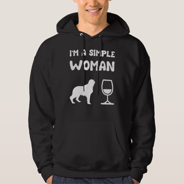 Veste À Capuche Vin Golden Retriever (Devant)