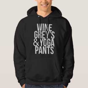 Veste À Capuche Vin Gris S&amp Pantalon Yoga