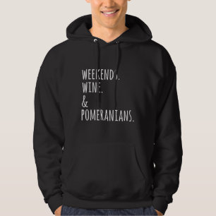 Veste À Capuche Vins Et Poméraniens Le Week-End