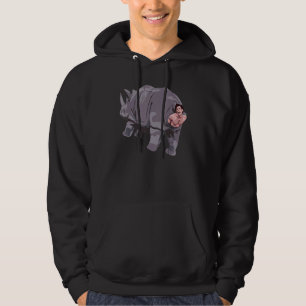 Veste À Capuche Vintage Ace Rhino 90s Comédie Venturaes Animaux Te