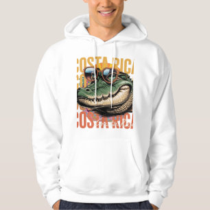 Veste À Capuche Vintage Alligator Costa Rica Travel Art