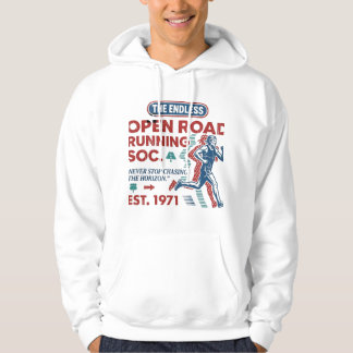 Veste À Capuche Vintage Open Road Running Club Rétro Runner Tee