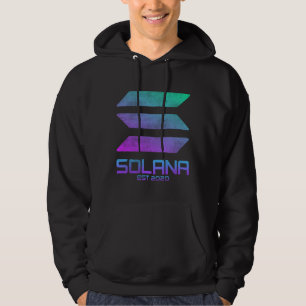 Veste À Capuche vintage solana SOL Crypto Coin HODL
