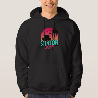 Veste À Capuche Vintage Stinson Beach California Palm Trees Ca Ret