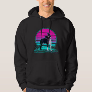 Veste À Capuche Vintage Sunset Boston Terrier T-Shirt