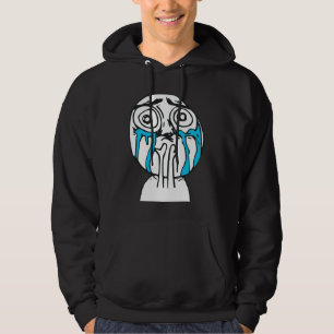 Veste À Capuche Visage mignon Meme de rage de surcharge de