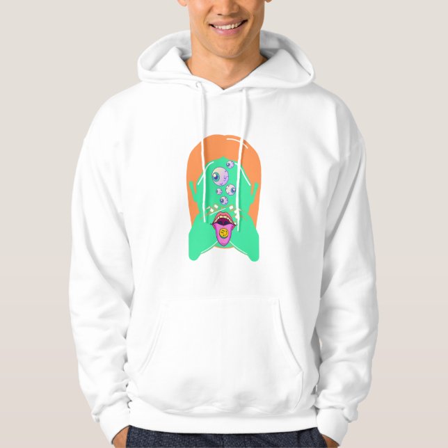 Veste À Capuche visage monstre (Devant)