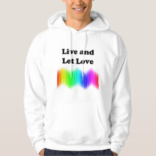 Veste À Capuche Vivez et laissez l'amour