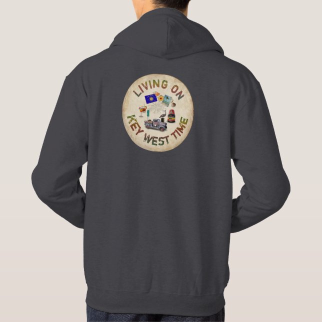 Veste À Capuche Vivre à Key West Time (Dos)