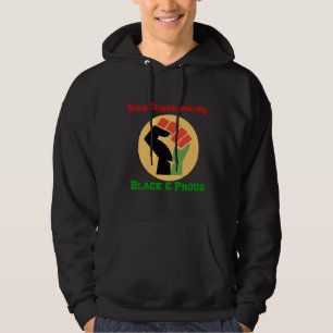 Veste À Capuche Vivre sans apologisme Noir et fier