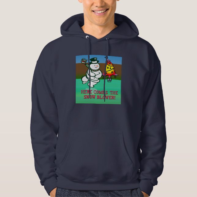 Veste À Capuche Voici venir le ventilateur de neige, vitesse (Devant)