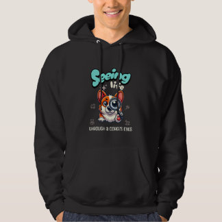 Veste À Capuche Voir la vie à travers les yeux d'un Corgi