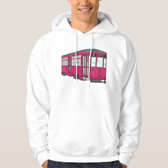 Veste À Capuche Voitures de Trolleycar de tram de tramway de (Devant)