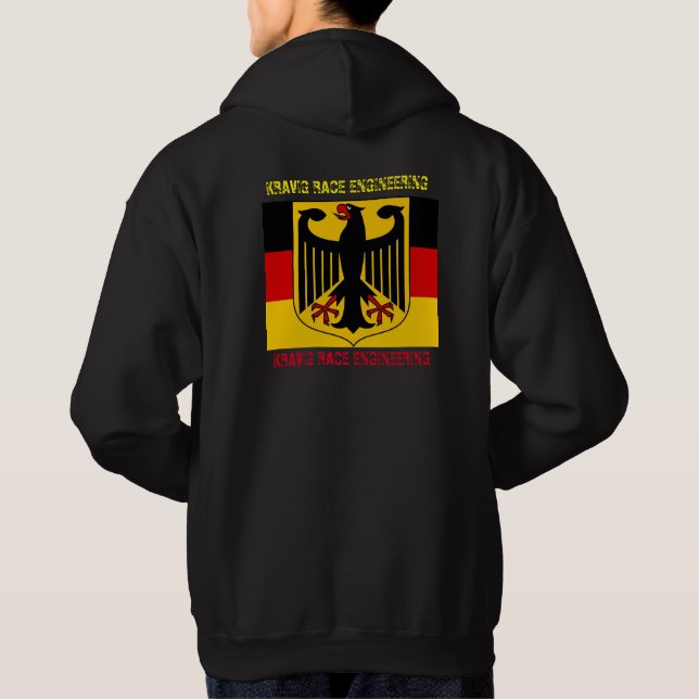 Veste À Capuche VOLEZ VOTRE T-shirt DE DESIGN DE RACING ALLEMAND (Dos)