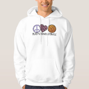 Veste À Capuche Volleyball Amusement amoureux - Peace Love Volleyb